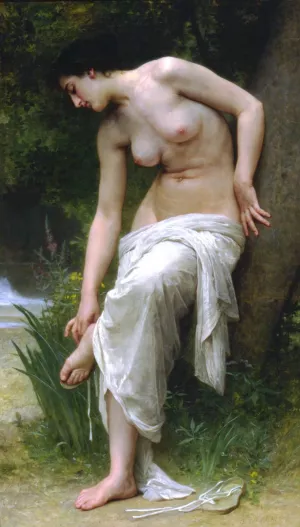 After the Bath by William-Adolphe Bouguereau - Hand-Painted Oil Painting Reproduction