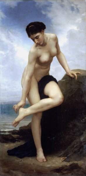 Main Product Photo of After the Bath Painting by William-Adolphe Bouguereau