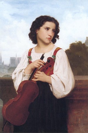 Main Product Photo of Alone in the World Painting by William-Adolphe Bouguereau