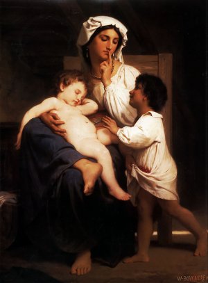 Main Product Photo of Asleep at Last Painting by William-Adolphe Bouguereau