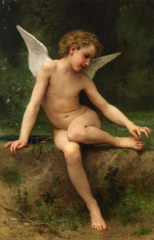 Main Product Photo of Cupid with Thorn Painting by William-Adolphe Bouguereau