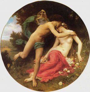 Main Product Photo of Flora and Zephyr Painting by William-Adolphe Bouguereau