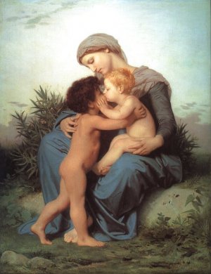 Main Product Photo of Fraternal Love Painting by William-Adolphe Bouguereau
