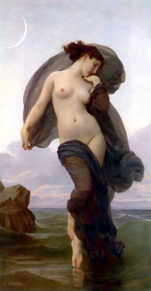 La Crepuscule also known as Evening Mood by William-Adolphe Bouguereau Artwork