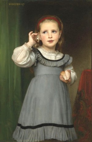 Main Product Photo of Le Bruit de la Mer Painting by William-Adolphe Bouguereau