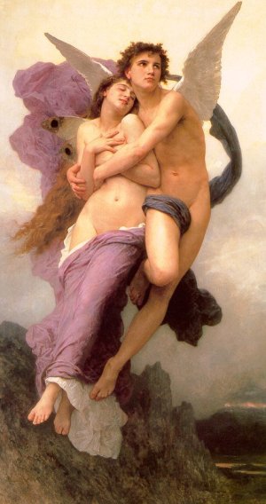 Le Ravissement de Psyche also known as The Abduction of Psyche by William-Adolphe Bouguereau Artwork