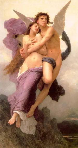 Le Ravissement de Psyche also known as The Abduction of Psyche by William-Adolphe Bouguereau Artwork