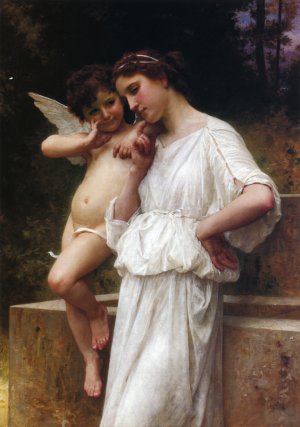 Main Product Photo of Love's Scerets Painting by William-Adolphe Bouguereau