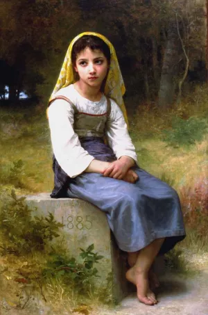 Meditation by William-Adolphe Bouguereau - Hand-Painted Oil Painting Reproduction