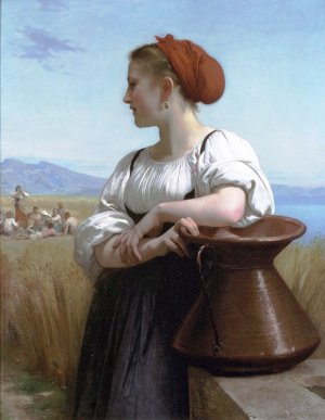 Main Product Photo of Moissoneuse Painting by William-Adolphe Bouguereau