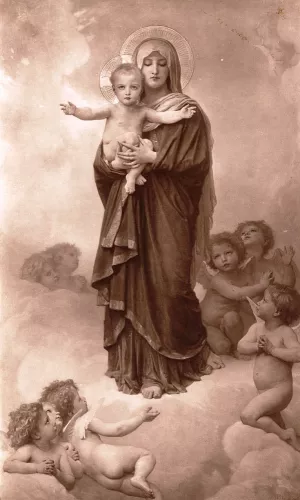 Our Lady of the Angels by William-Adolphe Bouguereau - Hand-Painted Oil Painting Reproduction