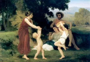 Pastoral by William-Adolphe Bouguereau - Hand-Painted Oil Painting Reproduction