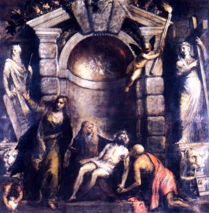 Main Product Photo of Pieta Painting by William-Adolphe Bouguereau