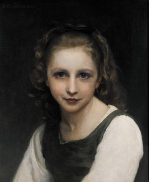 Main Product Photo of Portrait of a Young Girl II Painting by William-Adolphe Bouguereau