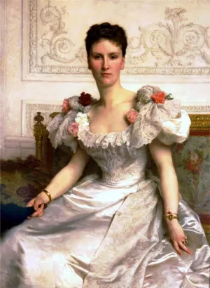 Portrait of Madame la Comtesse de Cambaceres by William-Adolphe Bouguereau - Hand-Painted Oil Painting Reproduction