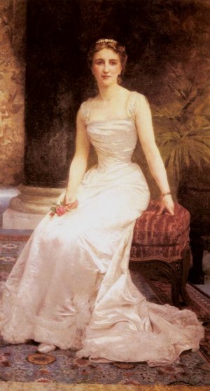 Main Product Photo of Portrait of Madame Olry-Roederer Painting by William-Adolphe Bouguereau
