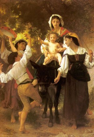 Main Product Photo of Return from the Harvest Painting by William-Adolphe Bouguereau