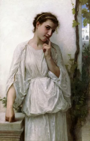 Revery by William-Adolphe Bouguereau - Hand-Painted Oil Painting Reproduction
