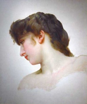 Main Product Photo of Study of a Blonde Woman's Profile Painting by William-Adolphe Bouguereau