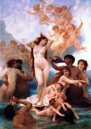 Main Product Photo of The Birth of Venus Painting by William-Adolphe Bouguereau