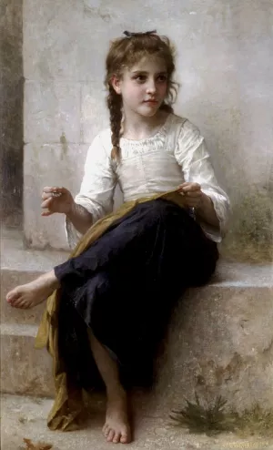 The Dressmaker by William-Adolphe Bouguereau Artwork