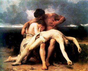 The First Mourning by William-Adolphe Bouguereau Artwork