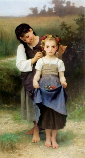 Main Product Photo of The Jewel of the Fields Painting by William-Adolphe Bouguereau