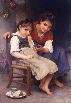 Main Product Photo of The Little Sulk Painting by William-Adolphe Bouguereau