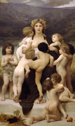 The Motherland by William-Adolphe Bouguereau - Hand-Painted Oil Painting Reproduction