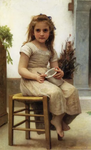 The Snack also known as Le Gouter by William-Adolphe Bouguereau Artwork