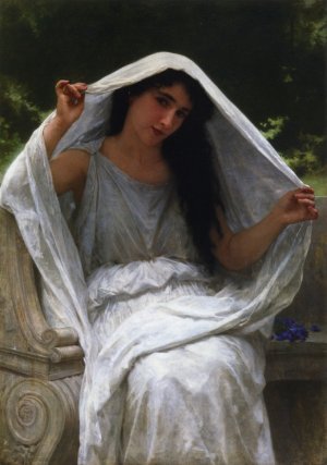 Main Product Photo of The Veil Painting by William-Adolphe Bouguereau