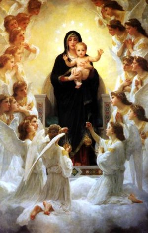 The Virgin with Angels by William-Adolphe Bouguereau Artwork