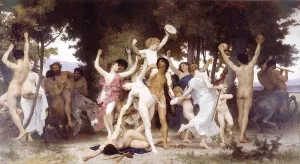 The Youth of Bacchus by William-Adolphe Bouguereau - Hand-Painted Oil Painting Reproduction