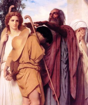 Tobias Receives His Father's Blessing by Artwork