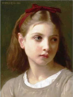 Une Petite Fille also known as A Little Girl by William-Adolphe Bouguereau Artwork
