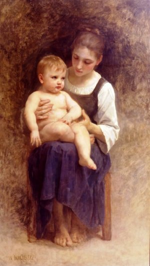 Main Product Photo of Unfinished Painting Painting by William-Adolphe Bouguereau