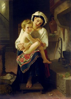 Main Product Photo of Up You Go Painting by William-Adolphe Bouguereau