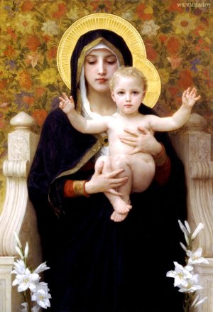 Virgin And Child by William-Adolphe Bouguereau Artwork