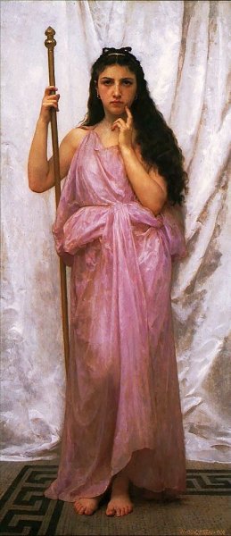 Main Product Photo of Young Priestess Painting by William-Adolphe Bouguereau