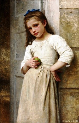Main Product Photo of Yvonne Sur le Pas de la Porte also known as Yvonne on the Gate Painting by William-Adolphe Bouguereau