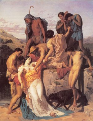 Main Product Photo of Zenobia Found by Shepherds on the Banks of the Araxes Painting by William-Adolphe Bouguereau